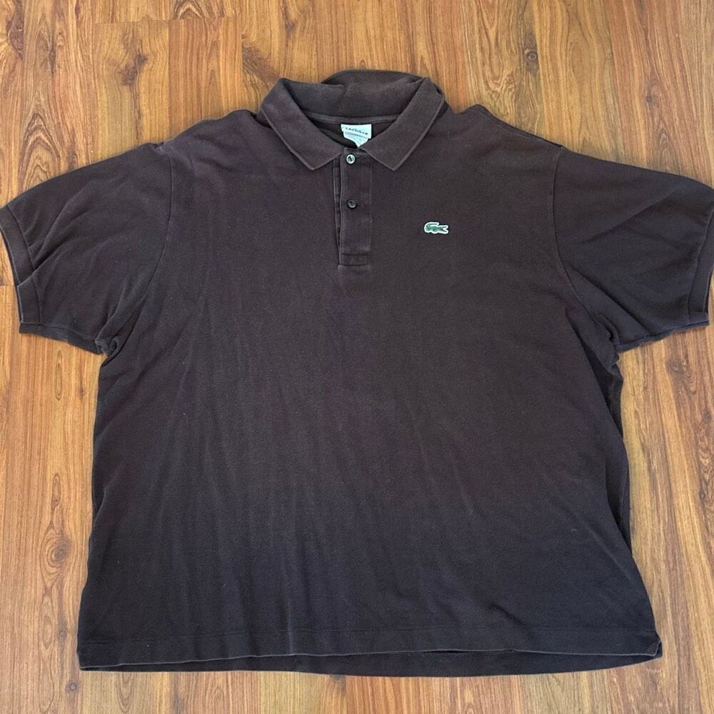 Lacoste brown short sleeve T-shirt polo size 8 (3xl) mens